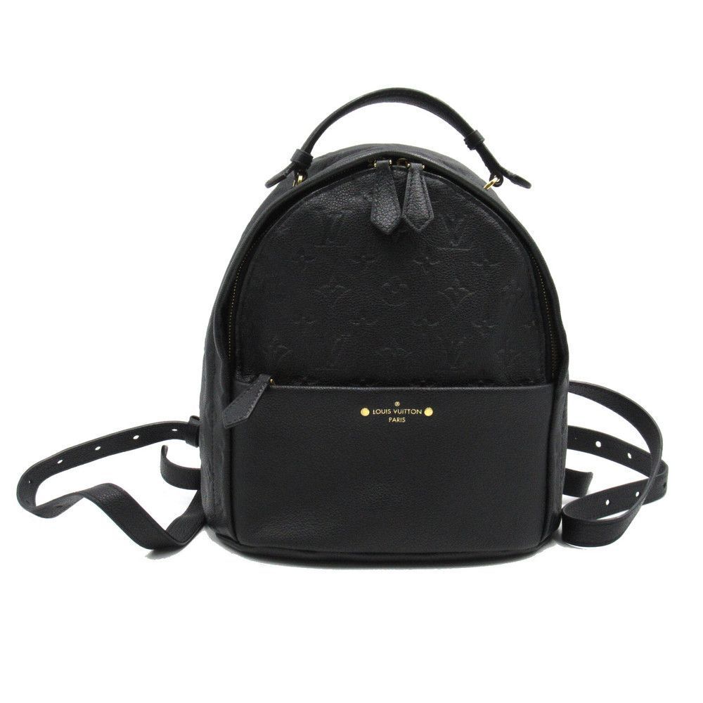 Louis Vuitton Rucksack Backpack Bag Leather Monogram Black